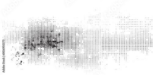 Distressed halftone  vector texture 