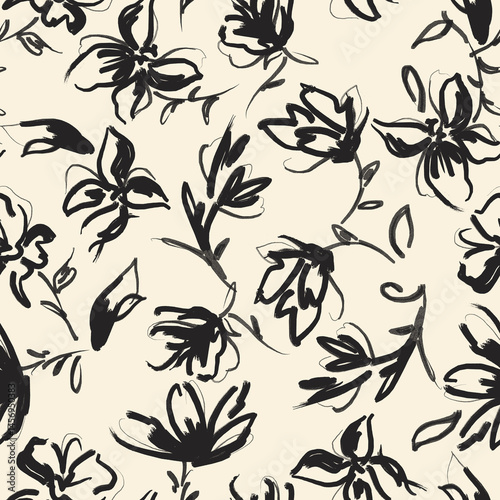 seamless pattern with leaves