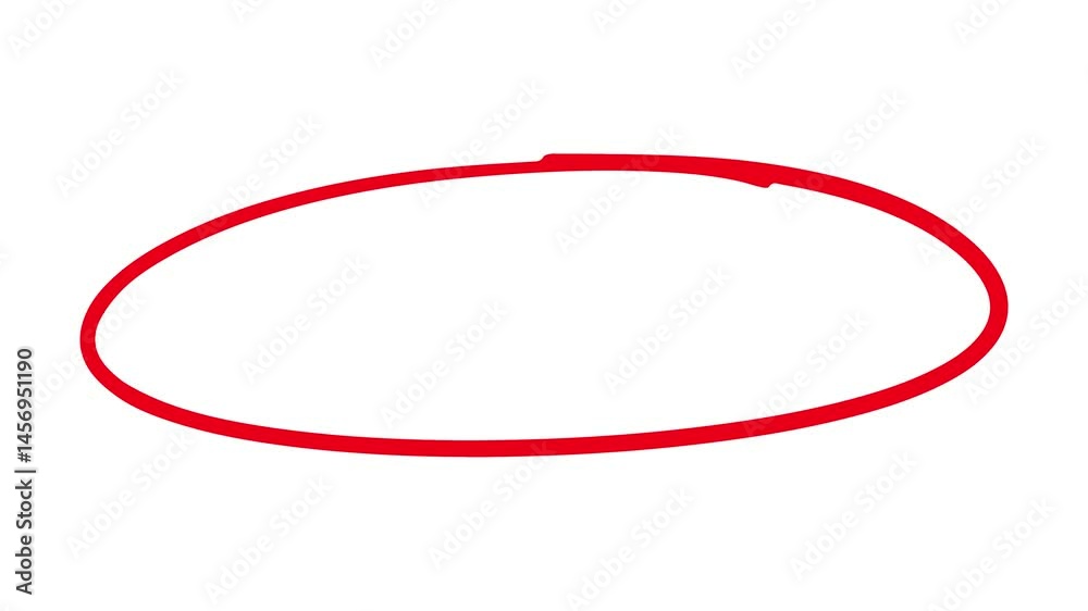 Red Circle Marker Line Highlight frame