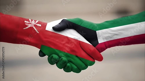 Oman Kuwait Peace Neutral Diplomacy Flags
