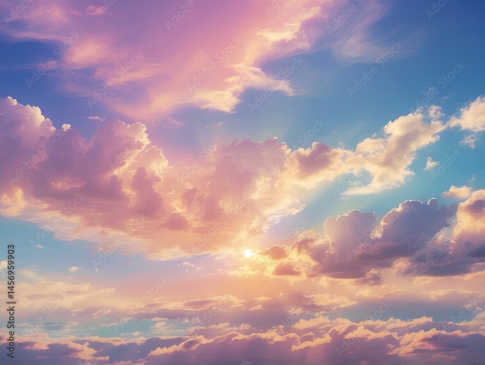 Fototapeta premium Summer Art Vibes Background