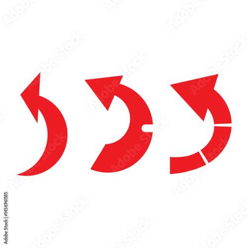 Free Download Curved Arrow Vector Icon set  Directional Symbol Design Element - GFXLoad