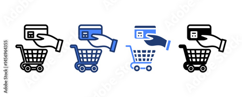 Payment Icon set multiple style collection