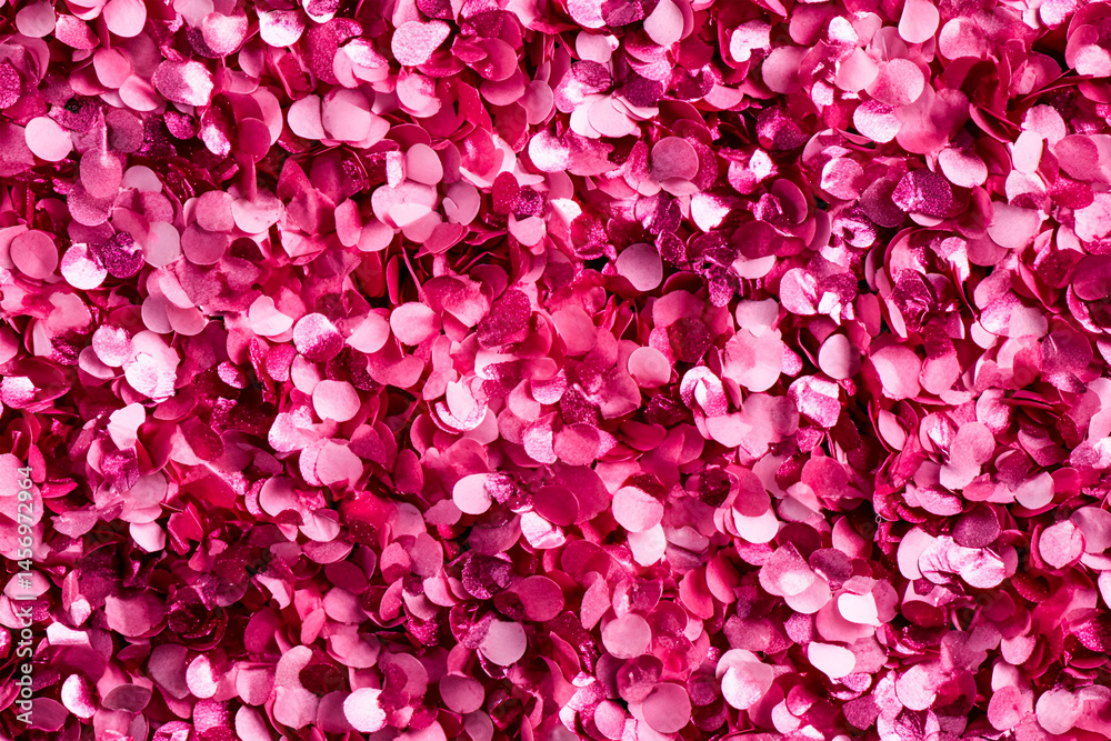 Fototapeta premium Pink confetti celebration joy festive sparkly