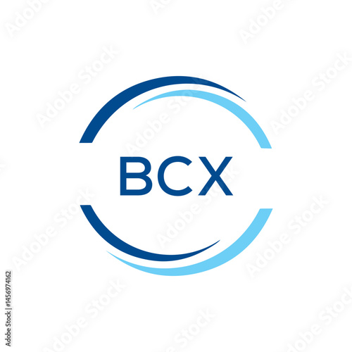 BCX  Letter logo white background