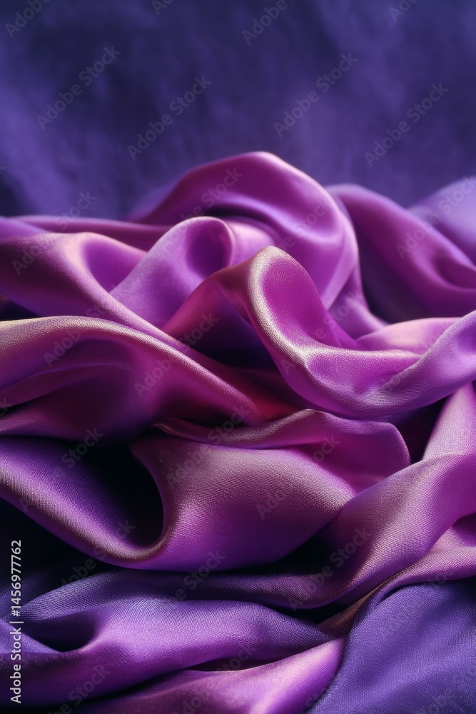 Obraz premium Purple Satin Fabric Texture Closeup