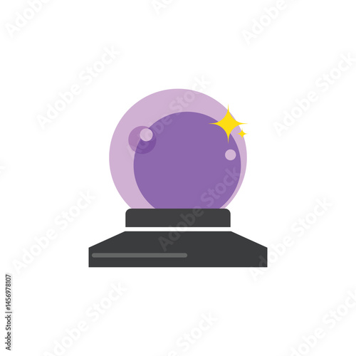 crystal ball on a stand.
