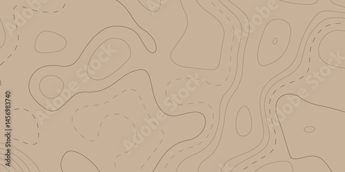 Topographic map background geographic line map with elevation assignments. World Map Vintage Old-Style. Abstract topographic contours map background. Panorama view gradient multicolor wave curve lines