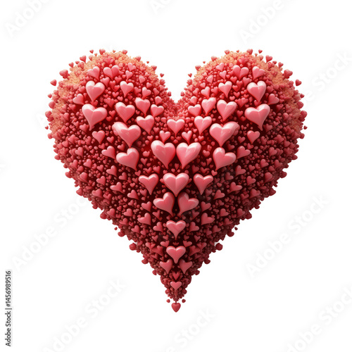 A Heart Made of Infinite Smaller Hearts, Each One Perfectly Nestled into the Next, Creating a Larger Heart