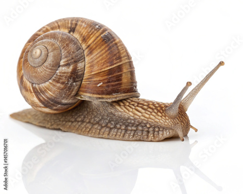 snail on a white background