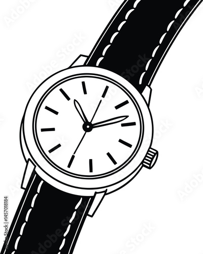 wristwatch vector illustration
