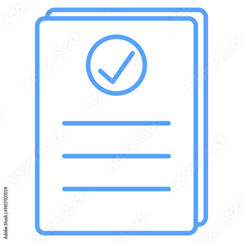 accepted icon blue style