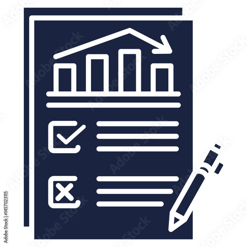 data assessment icon blue style