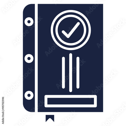 reference book icon blue style