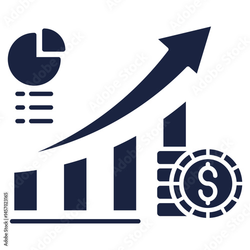 profits icon blue style