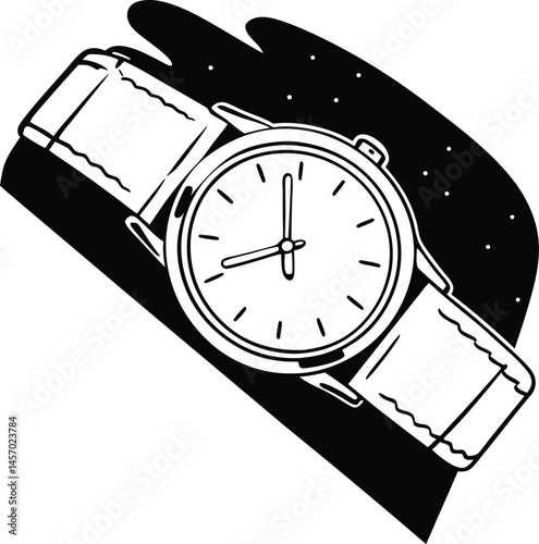 wrist watch vector illustration