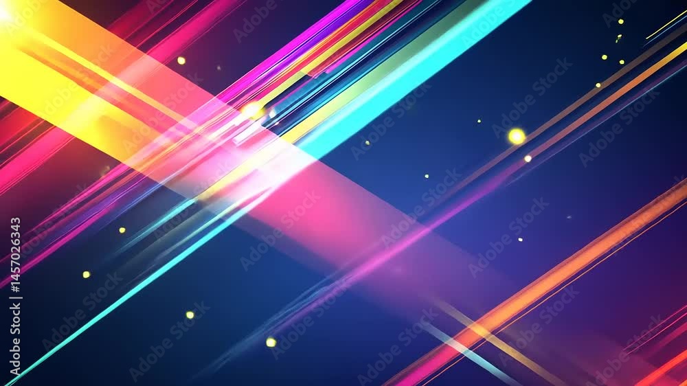 Vibrant abstract design with intersecting lines