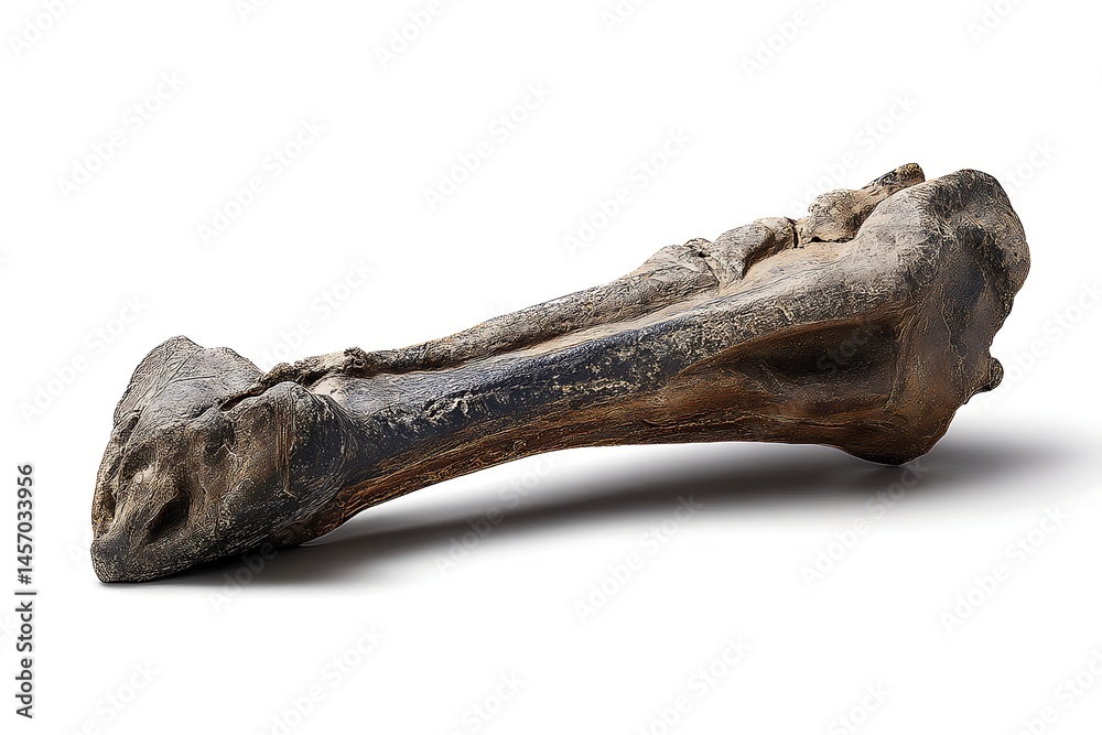 Obraz premium Fossil leg bone specimen
