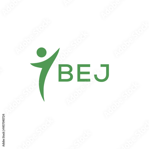 BEJ letter logo design