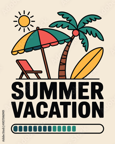 Summer T-Shirt Design Vector, Typography t-shirt Design, Summer vector Art & Illustration