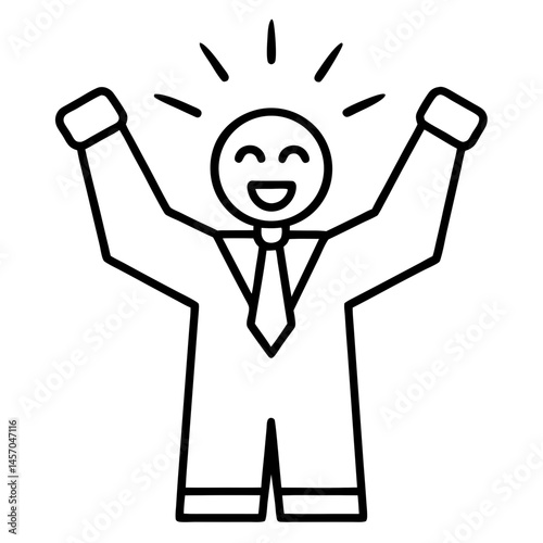 Celebrating-bossVector Illustration Printable Graphic Design for Office Celebration