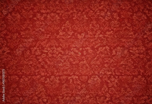 Bold red damask pattern, vintage style wallpaper , red damask, shabby chic, classic
