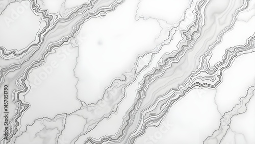 Abstract White and Gray Veined Pattern Background Texture