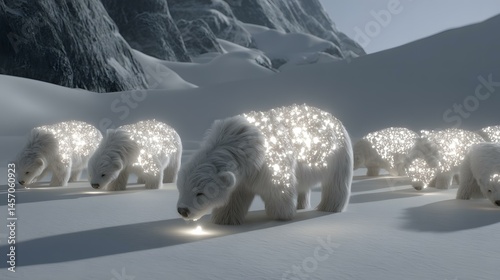 with energy beacons protecting polar animals