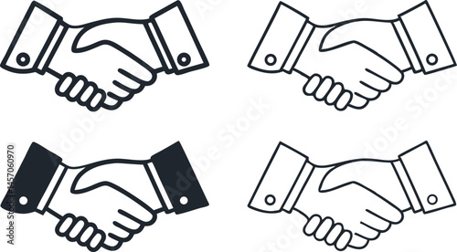 Vector Handshake Icon Design