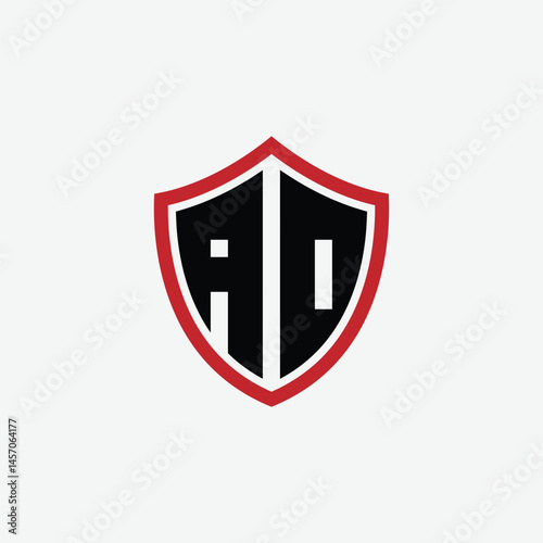 574 shield logo shape letter alphabet educational learning A D