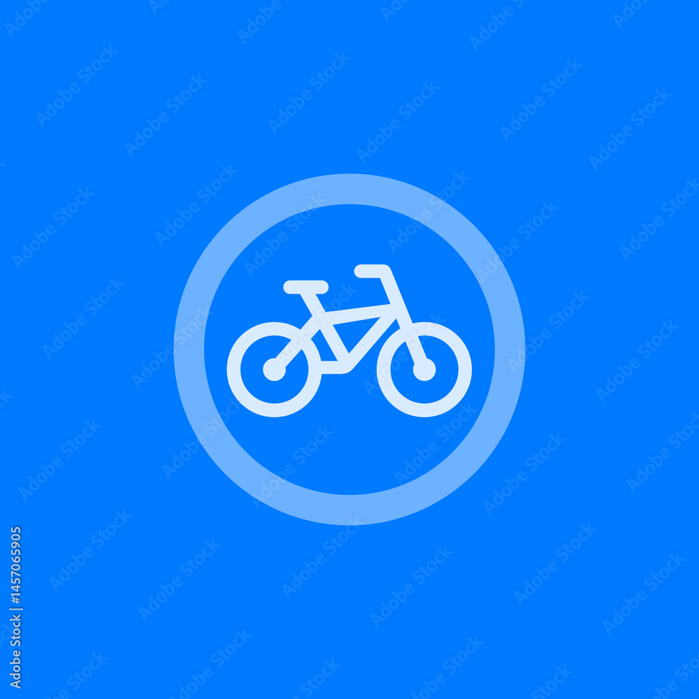 Bicycle Icon in Circle
Bicycle Icon in Circle