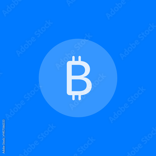 Bitcoin Simple Circle Icon
