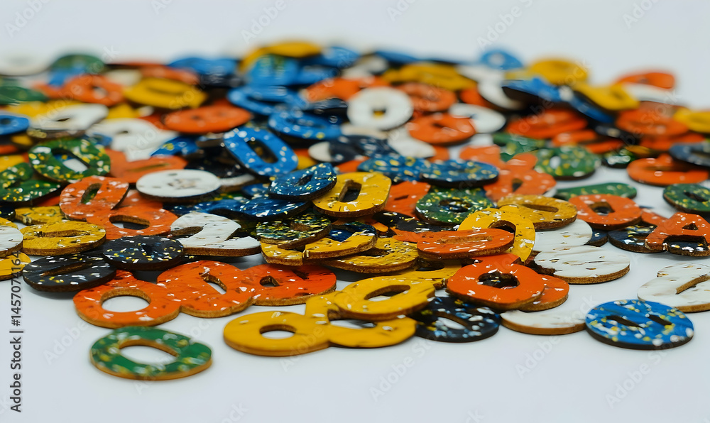 Fototapeta premium Colorful circular decorative objects