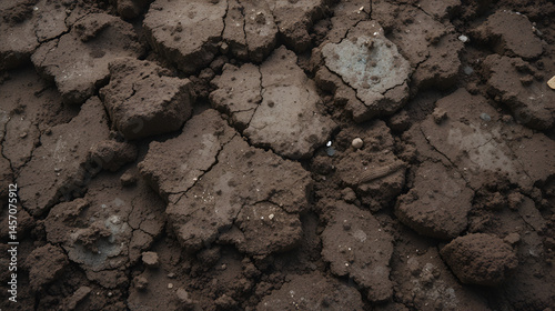 Unstable Ground. Chaotic soil texture concept