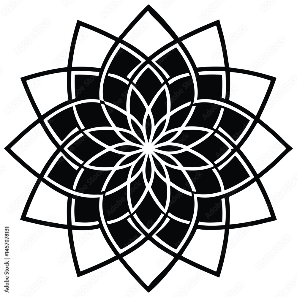 Obraz premium Colorful Gradient Mandala Art