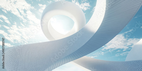 Abstract Swirling Cloudscape A Serene Digital Artwork