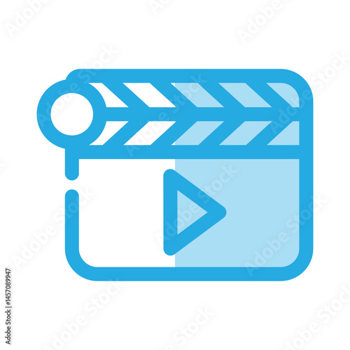 Clapper Film icon design template