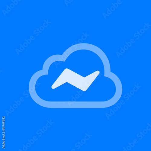 Messenger Cloud Outline Icon
