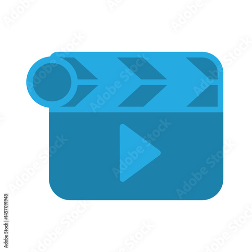 Clapper Film icon design template