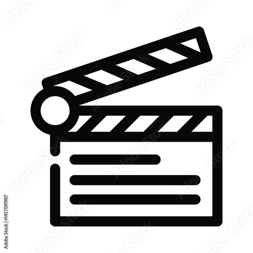 Clapper Film icon design template