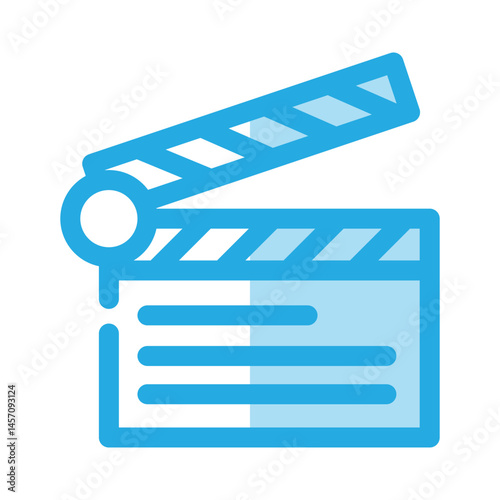 Clapper Film icon design template