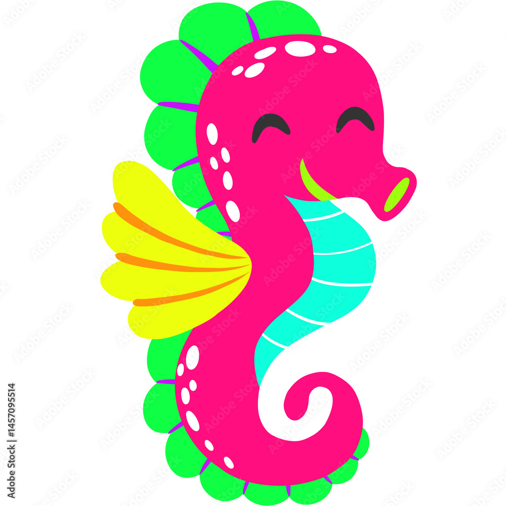 Naklejka premium Sea Colorful PNG