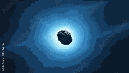 Asteroid in the space