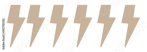 Lightning icon set. electric icon vector. power icon. energy sign