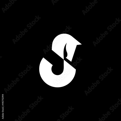 letter J horse logo
