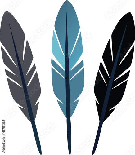 set of feathers