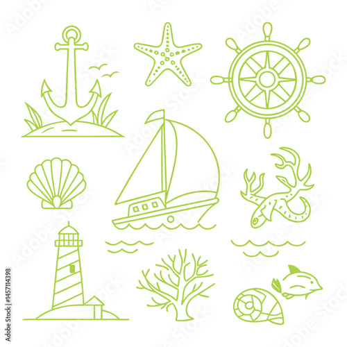 Marine Life and Symbols