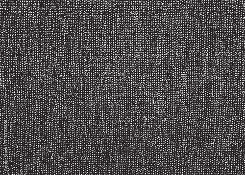 Vector fabric texture. Distressed texture of weaving fabric. Grunge background. Abstract halftone vector illustration. Overlay to create interesting effect and depth. Black isolated on white. EPS10.
