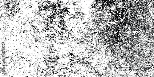 Abstract dusty grunge concrete wall rough and dirty texture background black and white.