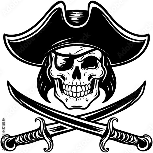 Jolly Roger Cutlass SVG